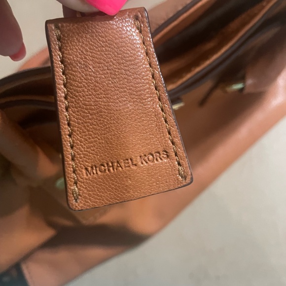 MICHAEL Michael Kors Brown and Gold Satchel with Top Handle - Picture 7 of 10
